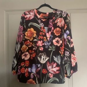 Jcrew Dutch floral blouse xl